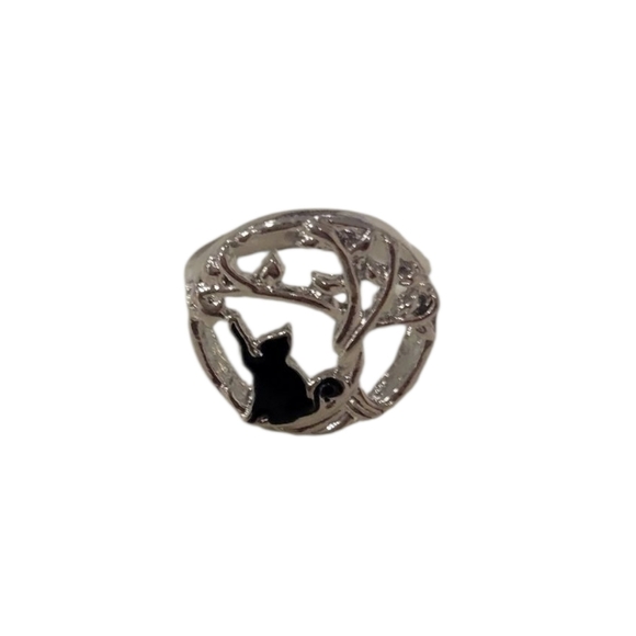 Jewelry - *FREE WITH ANY PURCHASE* Silver Cat Ring